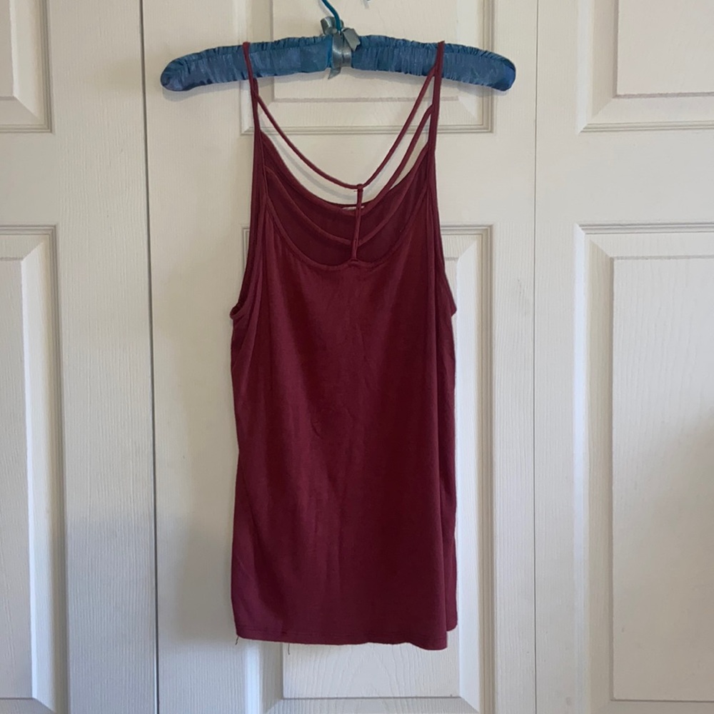 Maroon tank top